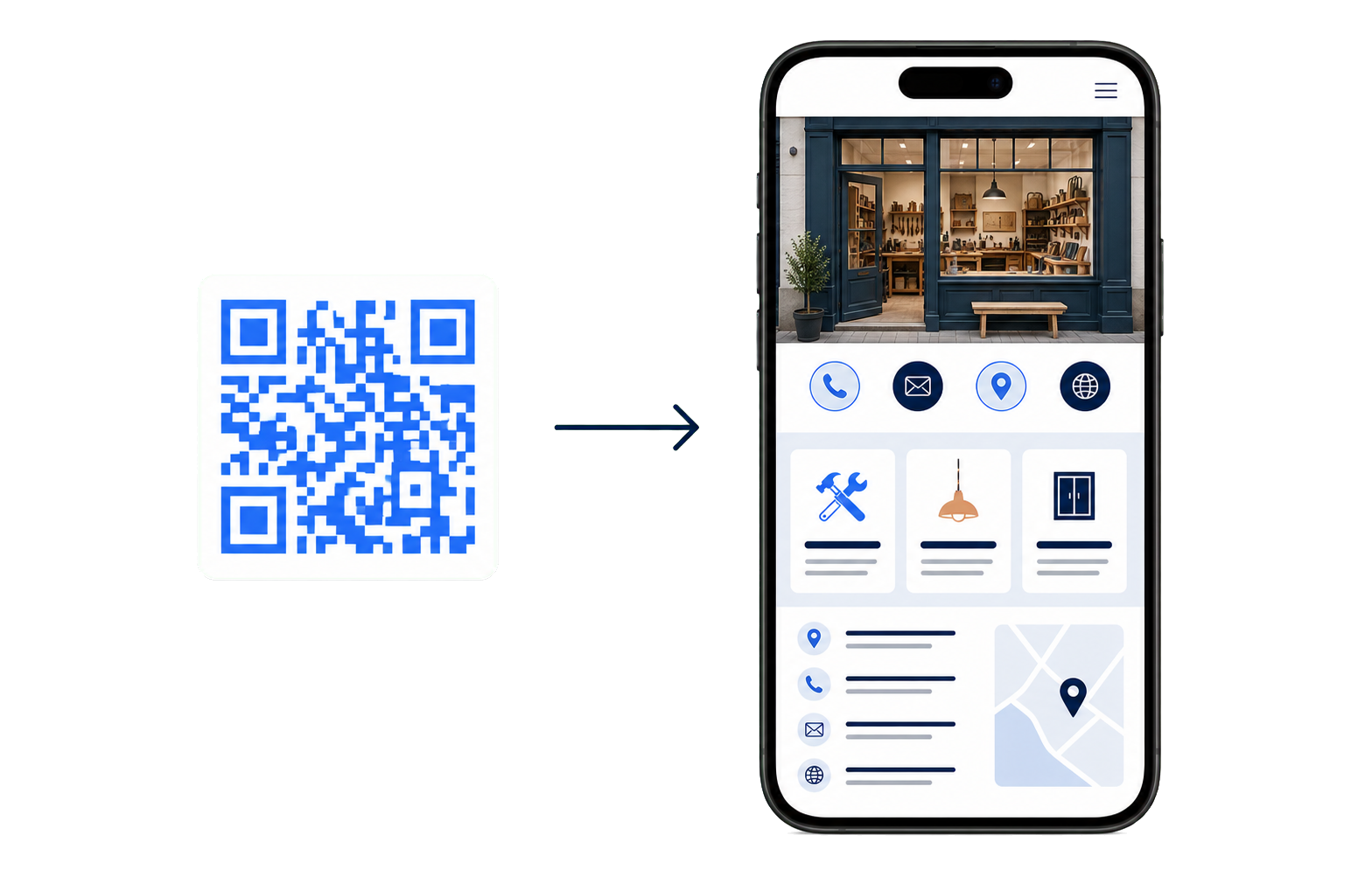 Smartphone-Vorschau von QR ④ LIVE